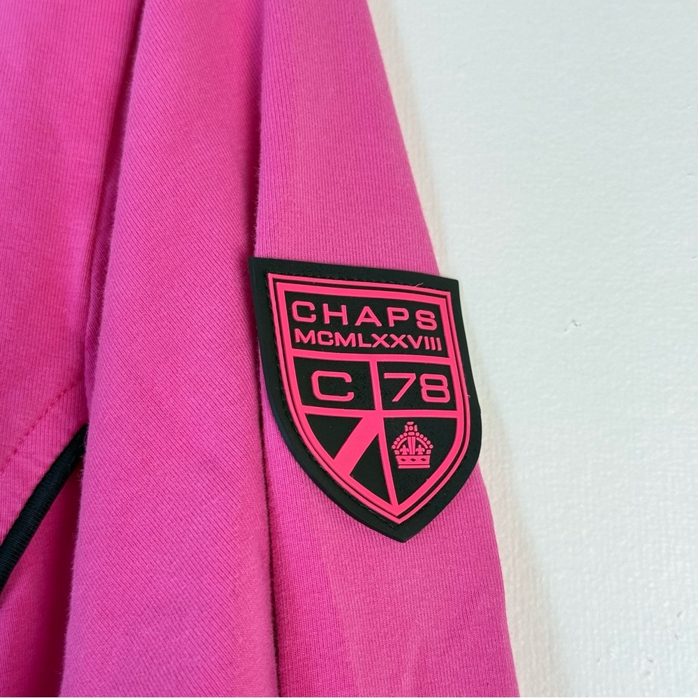 CHAPS Womens Vibrant Pink Jacket sz Large Cotton Soft Stretch Casual Preppy‎ - Picture 3 of 14